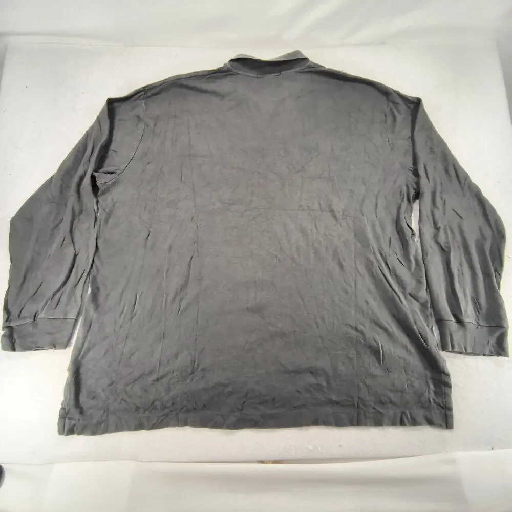 Polo by Ralph Lauren Casual Long Sleeve Polo Shirt Mens Size 2XL Gray